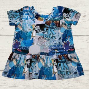Boutique Disney Cinderella Peplum Top